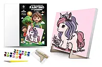 Набір для живопису за цифрами "Ніжна єдинорожка" 25х25 см, 1 шт. - QB900-013