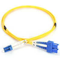 Оригінал! Оптичний патчкорд Digitus LC/UPC-SC/UPC,9/125,OS2,duplex,2m (DK-2932-02) - Вища Якість!