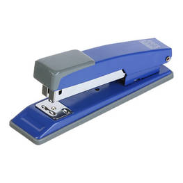 Степлер Buromax металевий, JOBMAX, 20 аркушів, (скоби №24; 26), 112 х 44 х 34 мм, синій (BM.4259-02) - оригінал