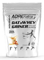 Гейнер ADRENALINE Oat & Whey Gainer 1800 грам  Смак: Молочна Карамель