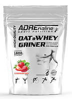 Гейнер ADRENALINE Oat & Whey Gainer 1800 грам  Смак: Полуниця