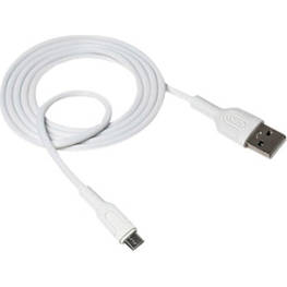 Дата кабель USB 2.0 AM to Micro 5P 1.0m NB212 2.1A White XO (XO-NB212m-WH) - оригінал