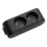 ТОП! Колодка для подовжувача Panasonic X-tendia 2 гнізда black (WLTB02202BL-UA) - (gHome)