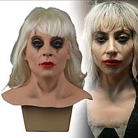Маска женская реалестичная с волосами латексная