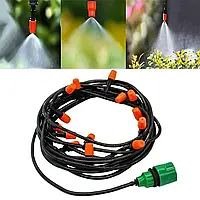 Система туманообразования для охлаждения беседки сада и балкона с регулируемым туманом 10 м 10 форсунок BROWN