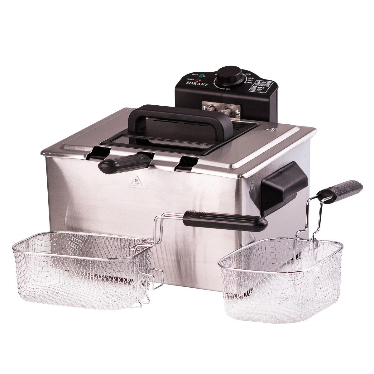Фритюрниця Sokany WJ801 електрична на 5 літрів, професійна, фото 1