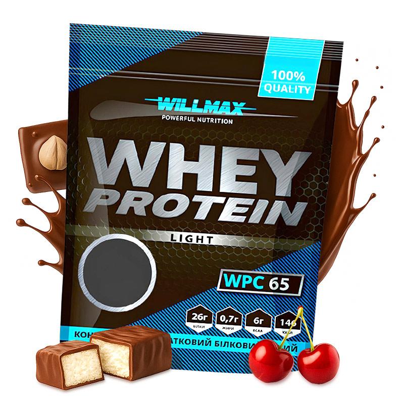 Сироватковий Протеїн Willmax Whey Protein Light 65% 1 кг зі смаком