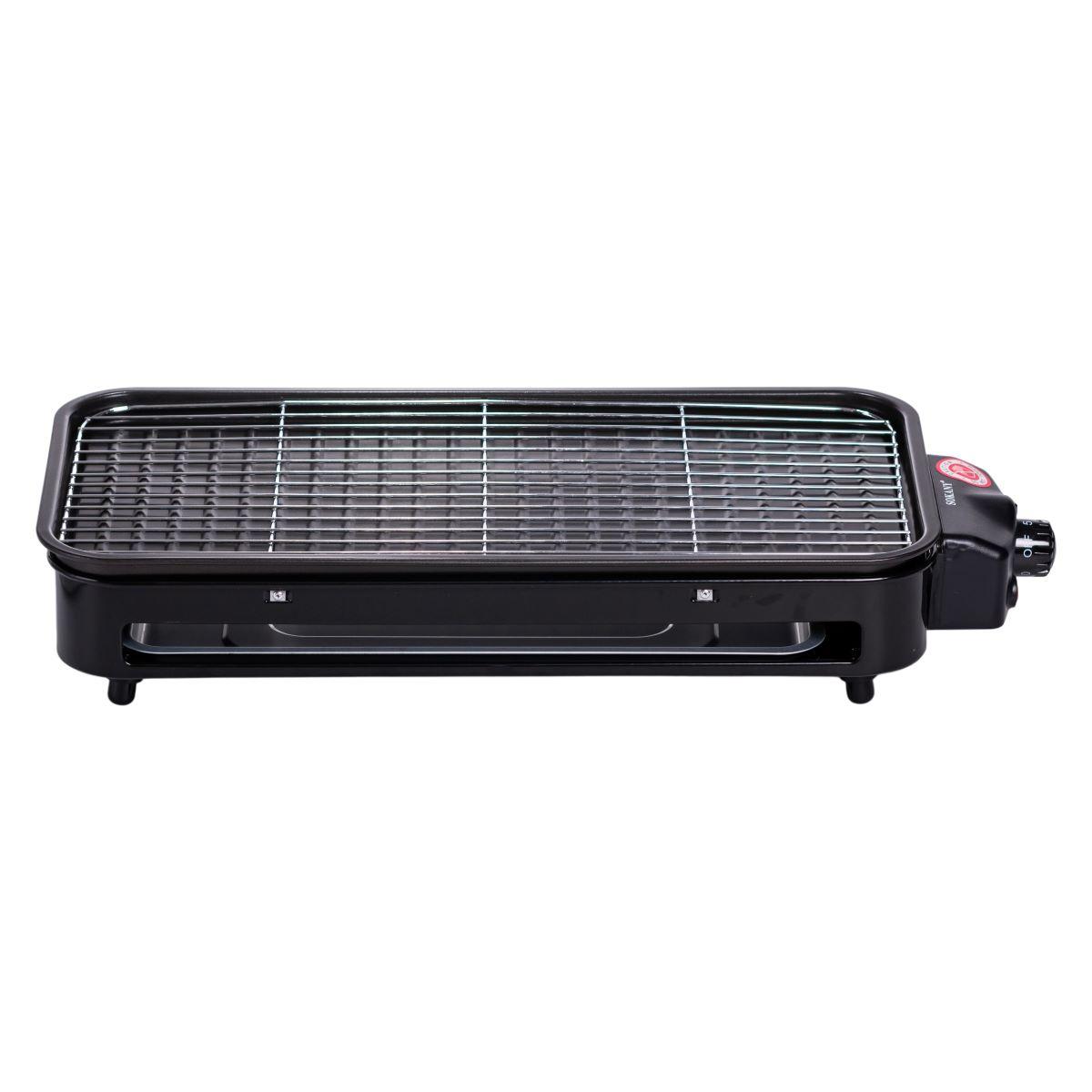 Електричний гриль настільний чорний 1500 Вт Sokany SK-6112, фото 1