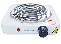 Електропліта настільна спіральна 1000 Вт компактна для кухні дачі гуртожитку 21x21 см SPICY