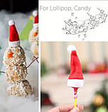 Набір шапочок Санти для декору, 5 шт.!, фото 2