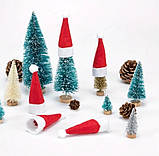 Набір шапочок Санти для декору, 5 шт.!, фото 3