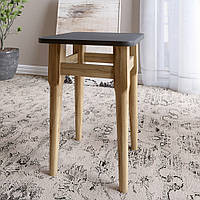 2 табурети на кухню Маямі кромка ПВХ 2 мм Антрацит (LION-041260) ТОП