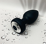 Анальна пробка з вібрацією вібропробка з пультом Wo-sex forlove, 10 режимів. S/M, фото 8