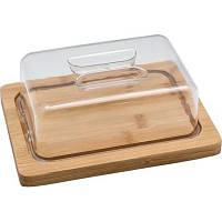 Оригінал! Маслянка кухонна Ardesto Midori, 20х15х7.5см, бамбук, пластик (AR0919) - Вища Якість!