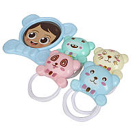 Дитячий інтерактивний килимок із дугою та брязкальцями для немовлят музичний розвивальний килимок BROWN