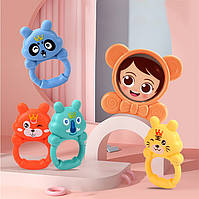 Дитячий розвивальний килимок музичний із дугою і брязкальцями для малюків від 3 місяців BROWN