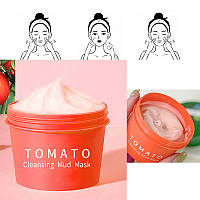 Грязьова маска для обличчя з екстрактом помідора для жирної комбінованої шкіри очисна матувальна зволожувальна SPICY