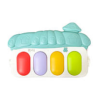 Дитячий музичний розвивальний килимок із дугою брязкальцями для немовлят безпечний інтерактивний ігровий килимок SPICY