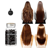 Вітамінні капсули для волосся з олією Кукуї й Алое Вера для темного волосся захист від сонця 30 шт BROWN