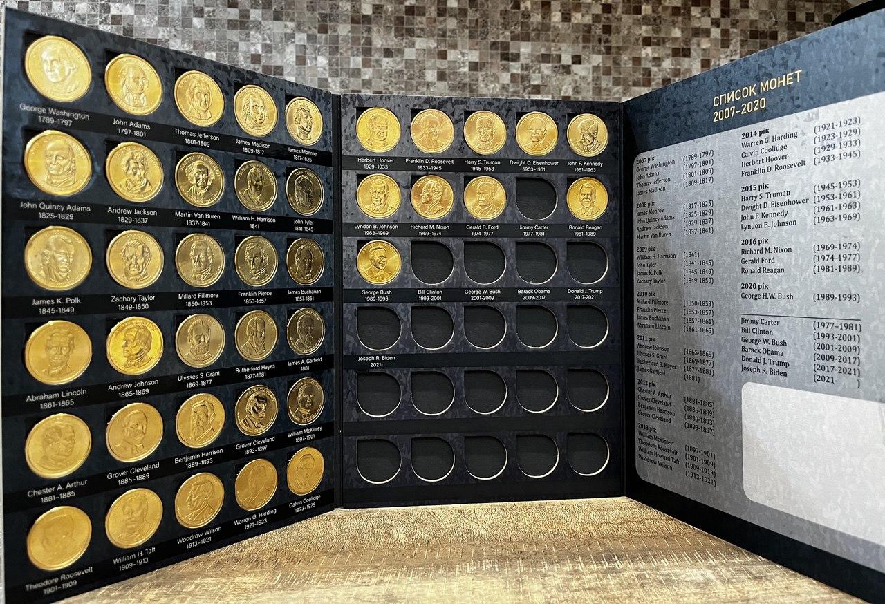 Набір монет США 40 ПРЕЗИДЕНТІВ, фото 1