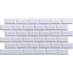 Декоративна пвх панель на стіну Sticker Wall Біла клінкерна цегла SW-00001431 960 х 480 х 4 мм