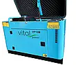 Дизельний генератор Vital power VP10T (10 кВт220 V), закритий корпус, фото 6