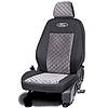 Модельні чохли сидінь авто Ауді А4 Б7 (Audi A4 B7) люкс сірий квадрат, фото 2