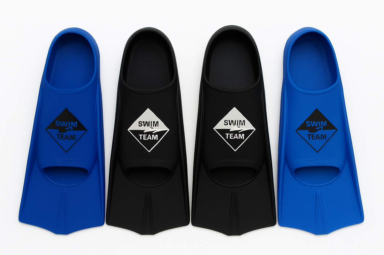Ласти для плавання короткі із закритою п'ятою Swim Team. Розмір 42-44., фото 1