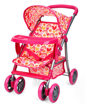 Коляска для ляльок та пупсів «Melogo» 9304 BWT / 025 Серця