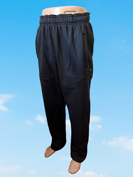 Спортивні штани чоловічі теплі на байці прямі р.46 48 50 52 54 чорні сині. Від 5шт по 274грн