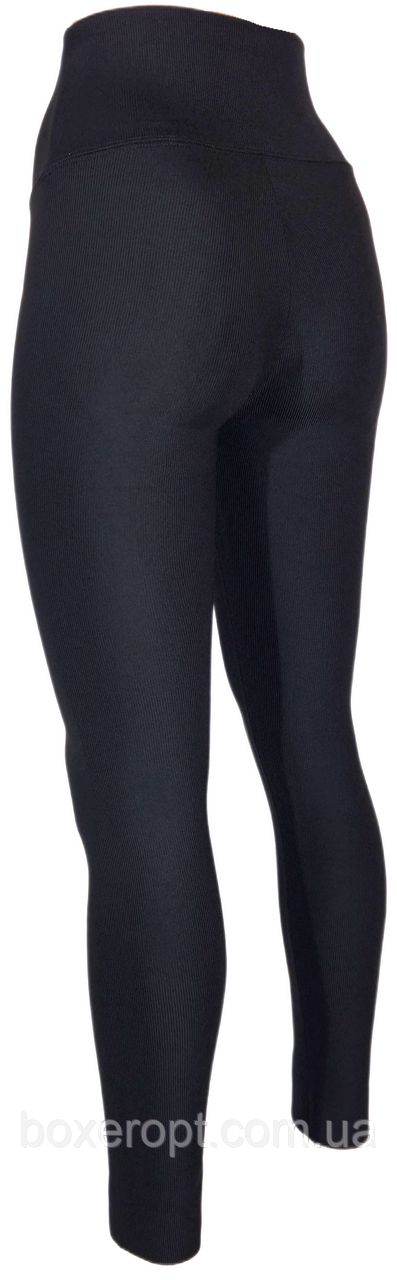 Жіночі утеплені лосини в рубчик з підтримуючим ефектом Золото (XXS-3XL, A9024-2)