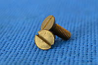 ГОСТ 17475-80, DIN 963 Гвинти з потайною голівкою і прямим шліцом латунні