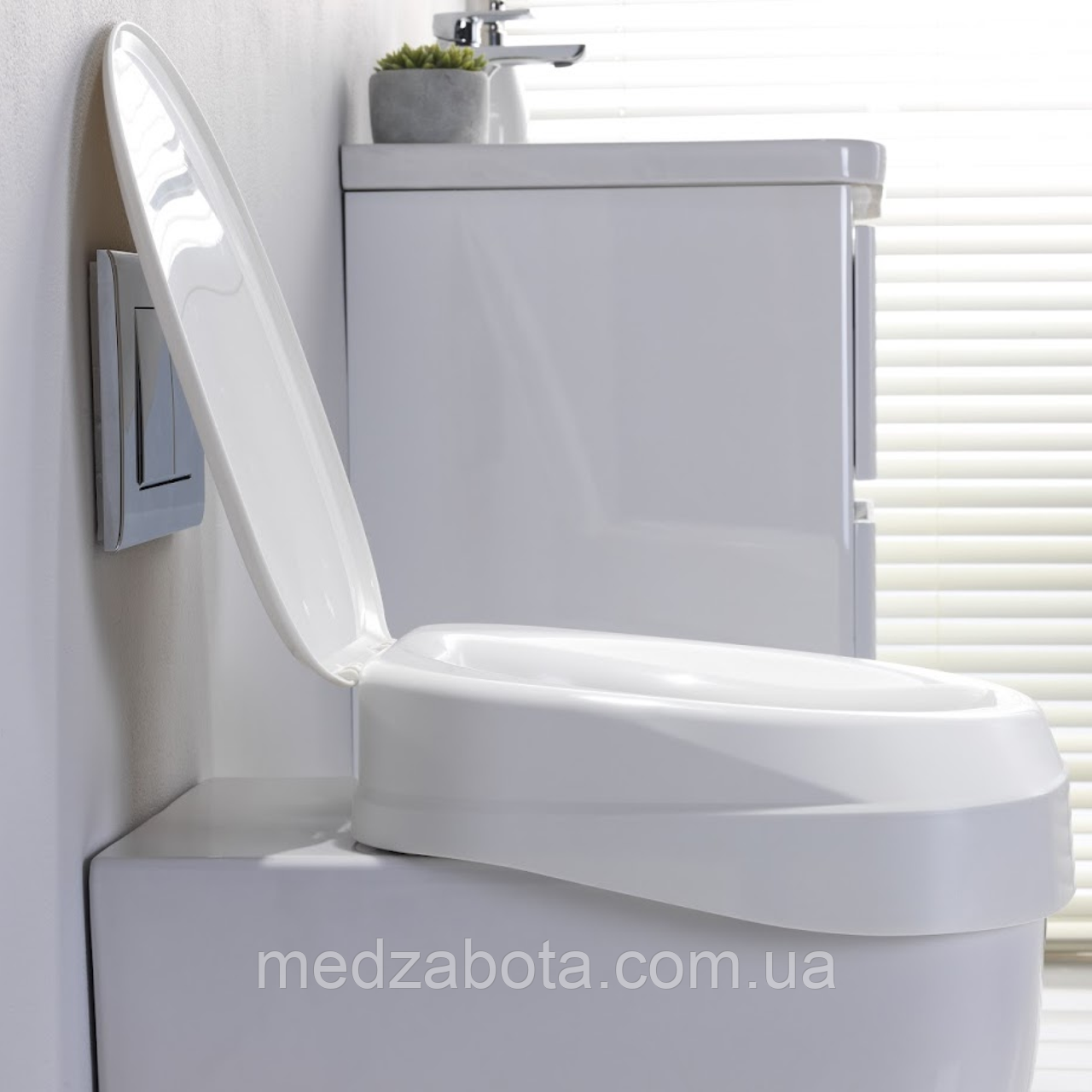 Надставка на унітаз 10см, з кришкою Invacare, фото 1