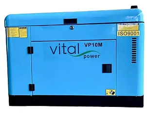 Дизельний генератор Vital power VP10T (10 кВт220 V), закритий корпус