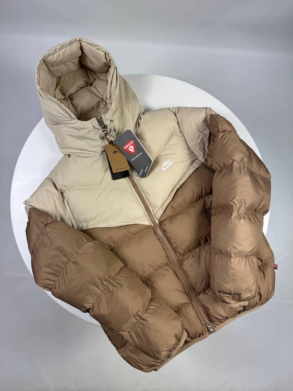 Пуховик Nike Storm-Fit беж+карамель