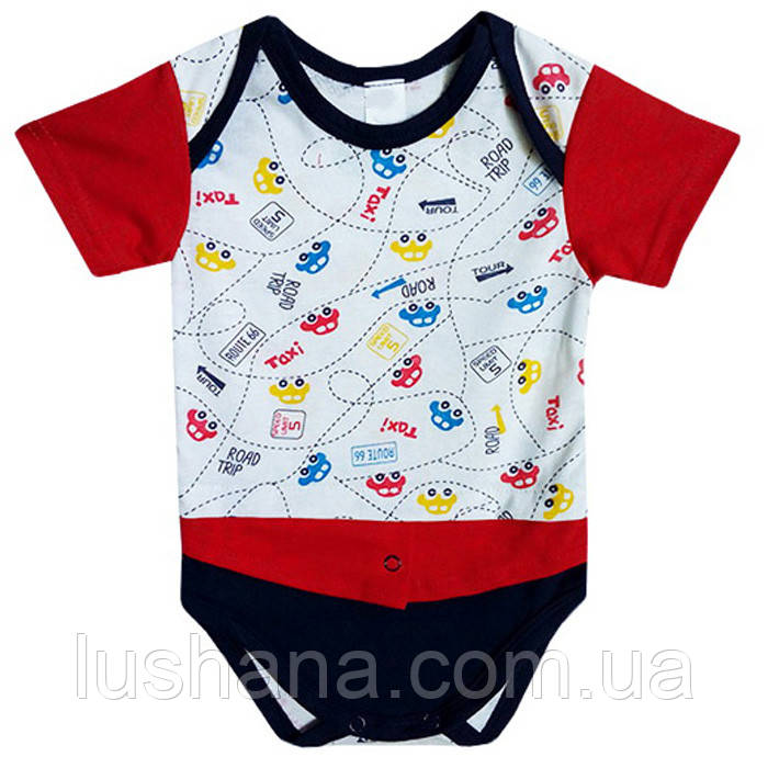 Боді футболка на хлопчика / р.74, 6-9 міс., фото 1