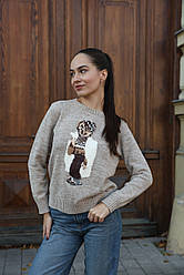 👕 Polo Ralph Lauren Polo Bear Crewneck Sweater Light Brown S