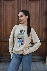 👕 Polo Ralph Lauren Polo Bear Crewneck Sweater Beige S