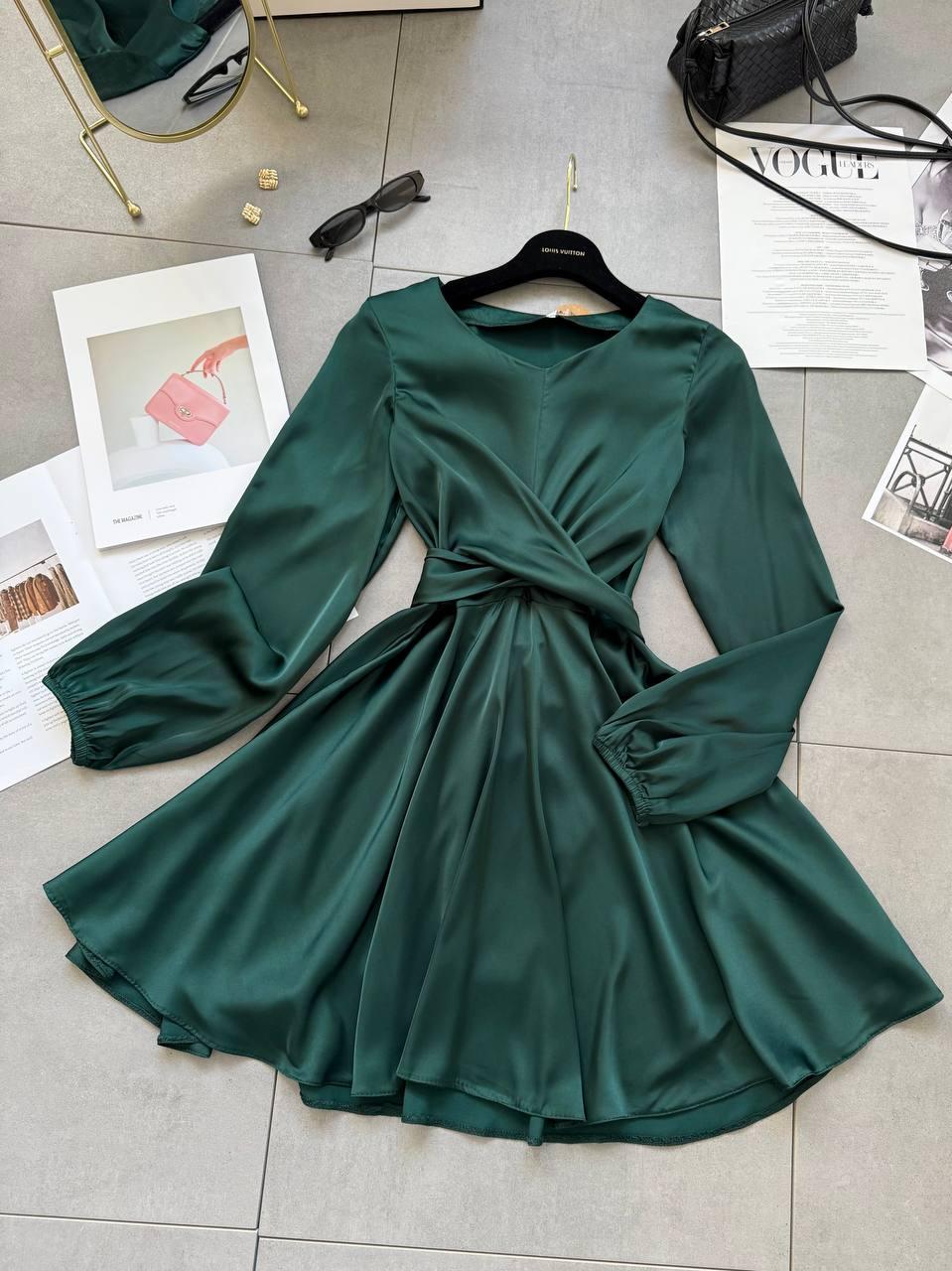 Сукня з імітацією запаху гурт роздріб дроп 23169, фото 1