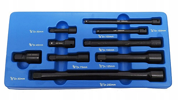 Набір подовжувачів 1/4″ 3/8"1/2" 9 од. Falon-Tech FT0999