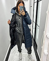 Куртка жіноча довга у кольорах 23170