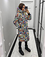 Куртка жіноча довга у кольорах 23171