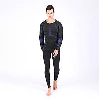Теплу зимову термобілизну чоловічий комплект із довгим рукавом високою посадкою для активного відпочинку SPICY