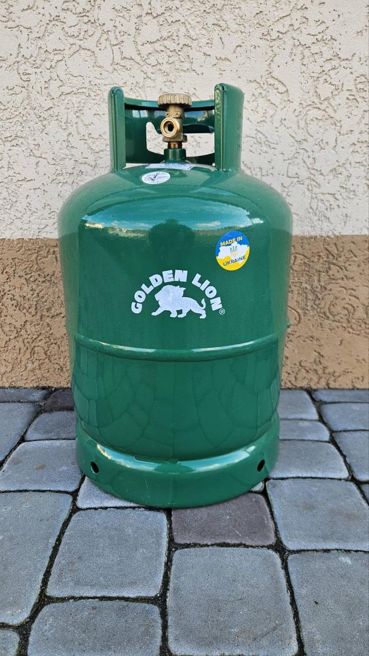 Газовий балон Golden Lion Rudyy 27л кран bb Італія (боковий)