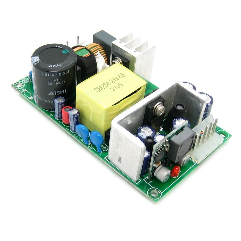 GPA50A-0524 AC/DC перетворювач: без корпусу 50 Вт. кількість виходів 2, Вихідна напруга 5В/24В, Вих. Струм 3 А/2,1 А. Вхідна, фото 1