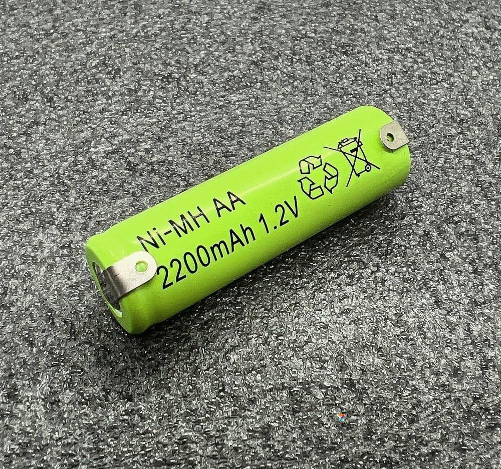 ACCU-AA220 Акумулятор: Ni-MH: AA: 1,2 В 2200 мAч: Виводи: плоскі, під пайку, фото 1