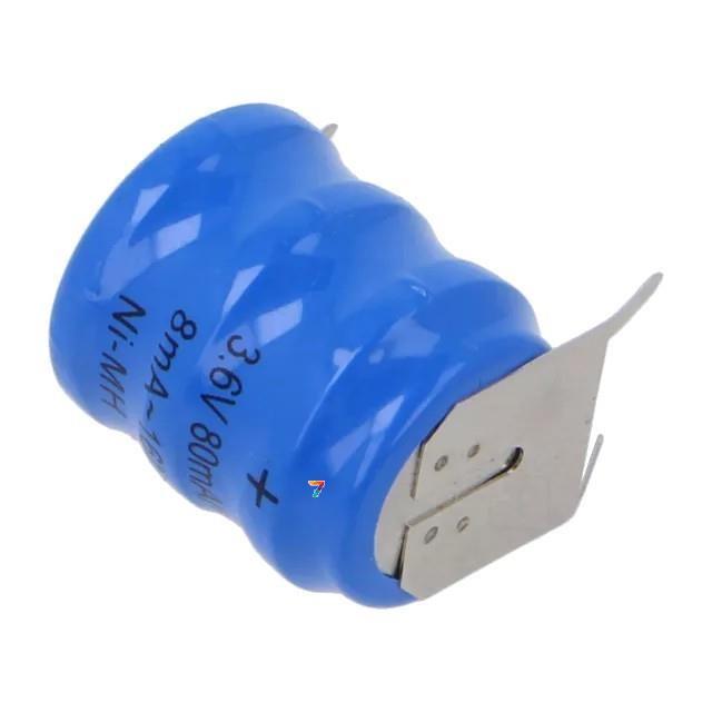 ACCU-MH3.6V/3P Акум: Ni-MH: 3,6В: 80мАч: 3pin: Ø15,5x19,3мм: Темп.зарядки: 0÷45°C, фото 1