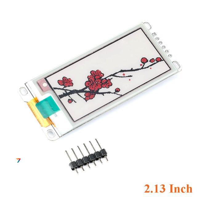 E-Ink Color Module 2.13 Inch Дисплей 2,13 дюйма. Технологія: E-Paper. Кольоровий. контролер: IL0373F. Роздільна здатність: 212х104, фото 1