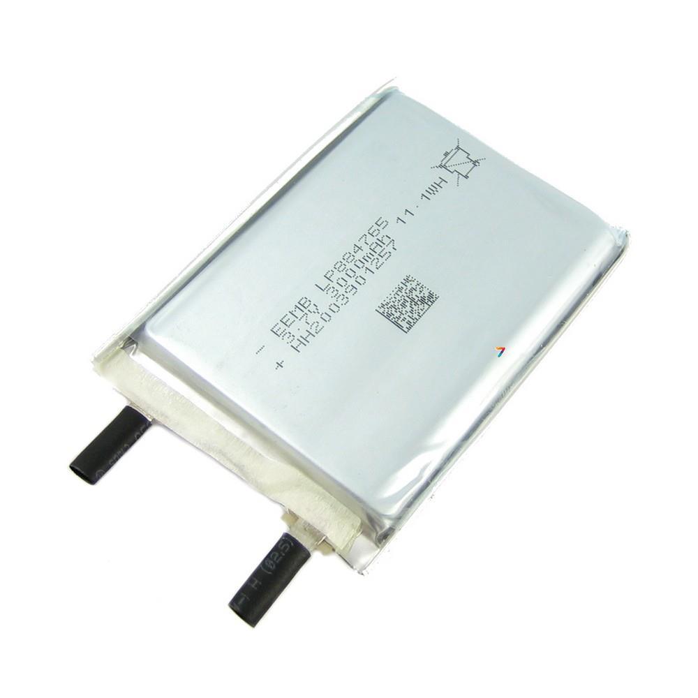 LP884765 Літій-полімерний акумулятор 3.7 В 3000 мАг, 65x47x8.8 мм, фото 1