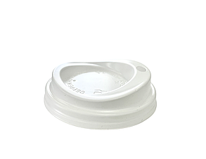 Кришка д80 біла (на стакан 250 мл) 100шт/рук 200 ящ